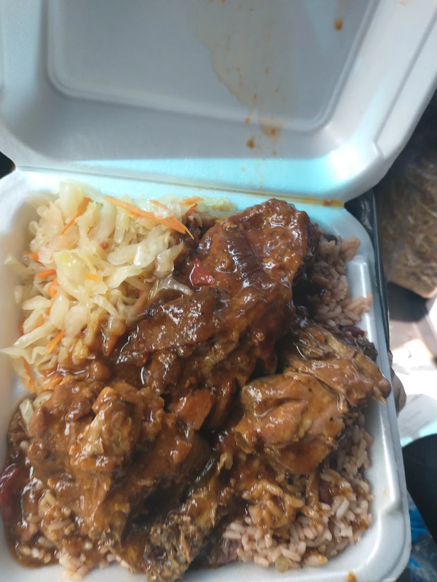 Brown Stew Chicken Platter