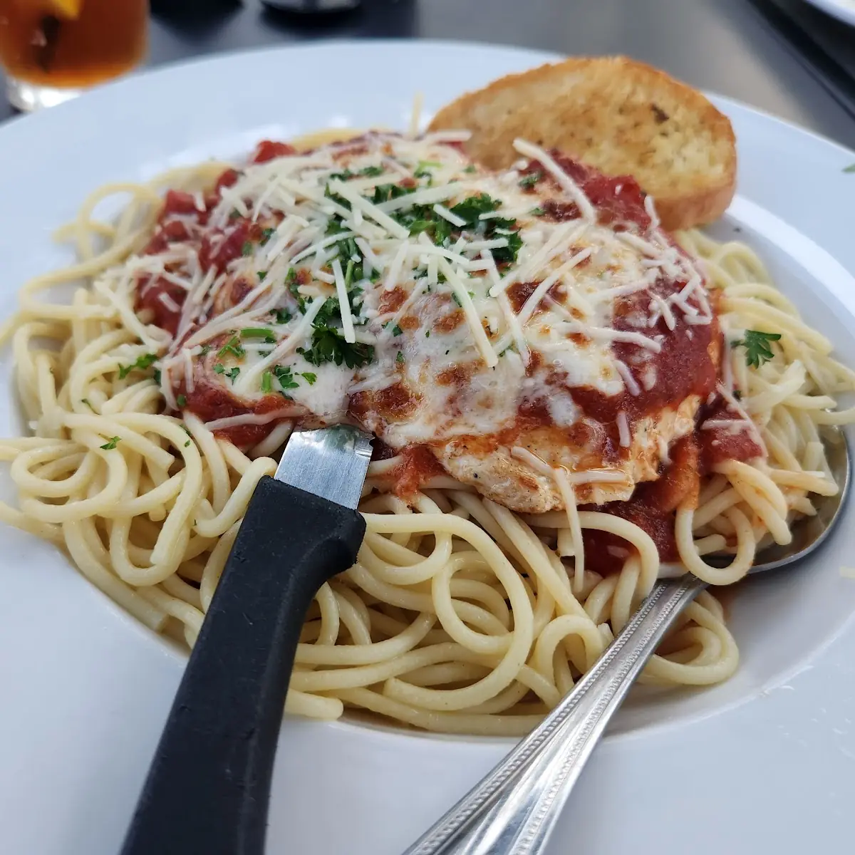 Chicken or Eggplant Parmesan