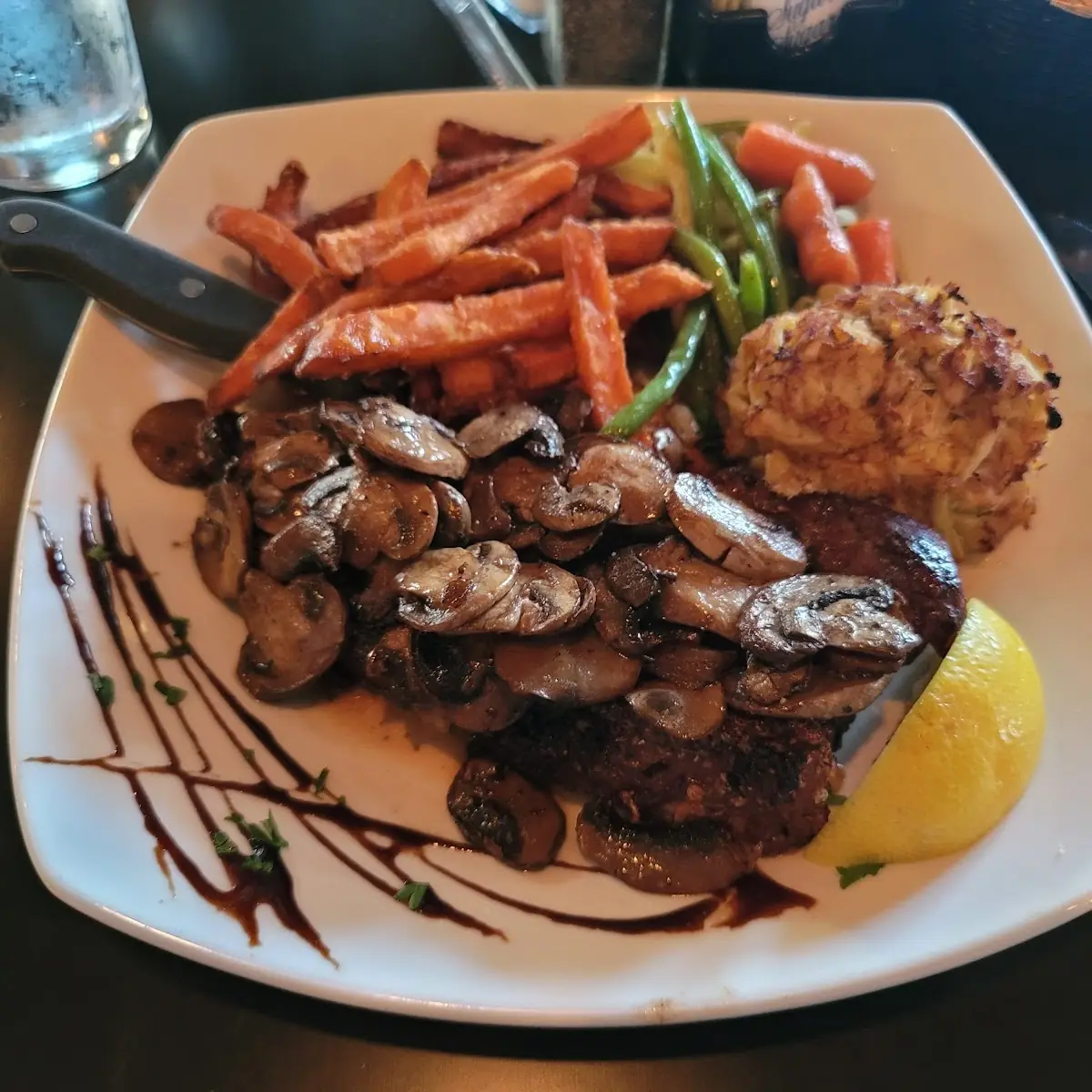 Steak and Crab Cake