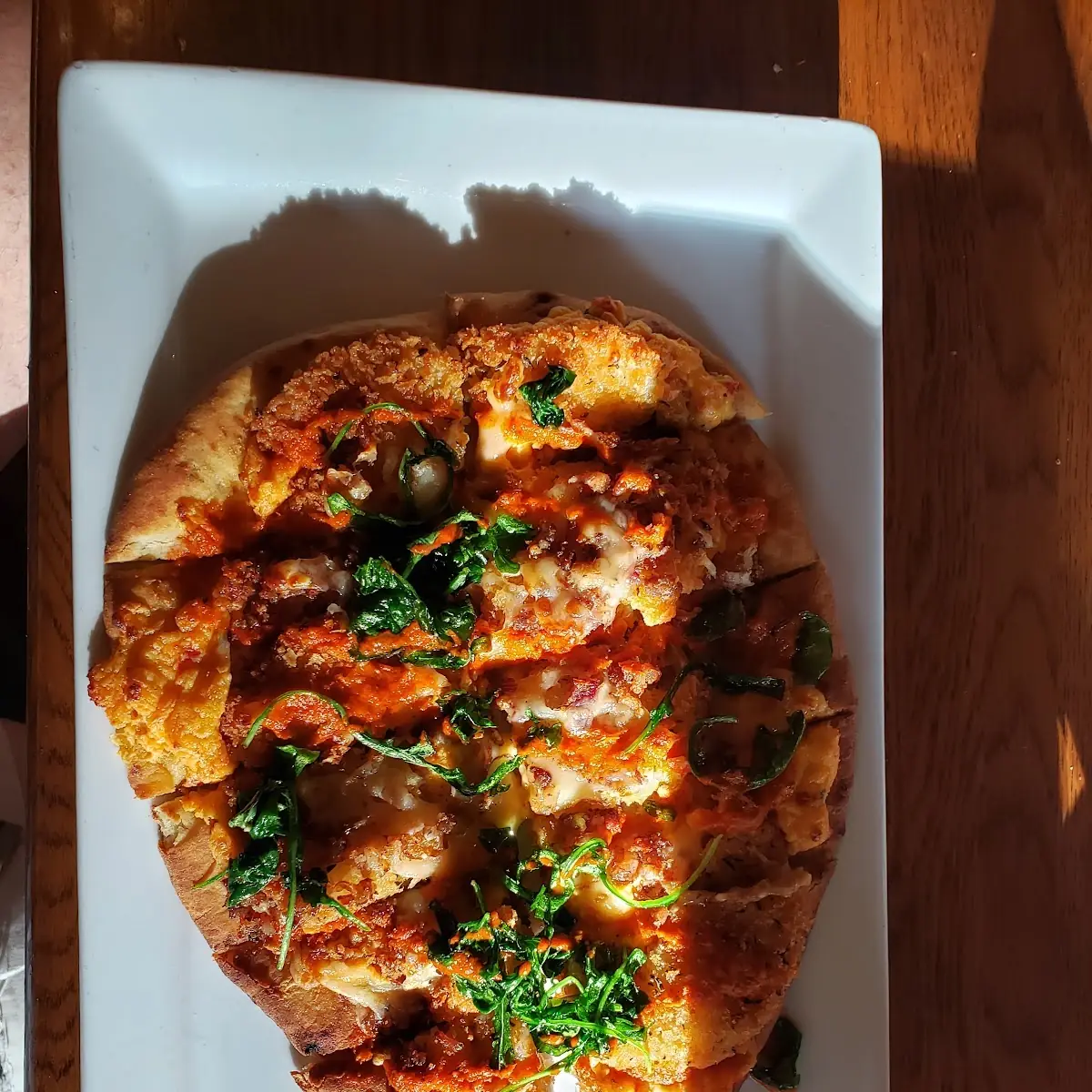 Flat Bread with Pimento Cheese and Fried Green Tomatoes