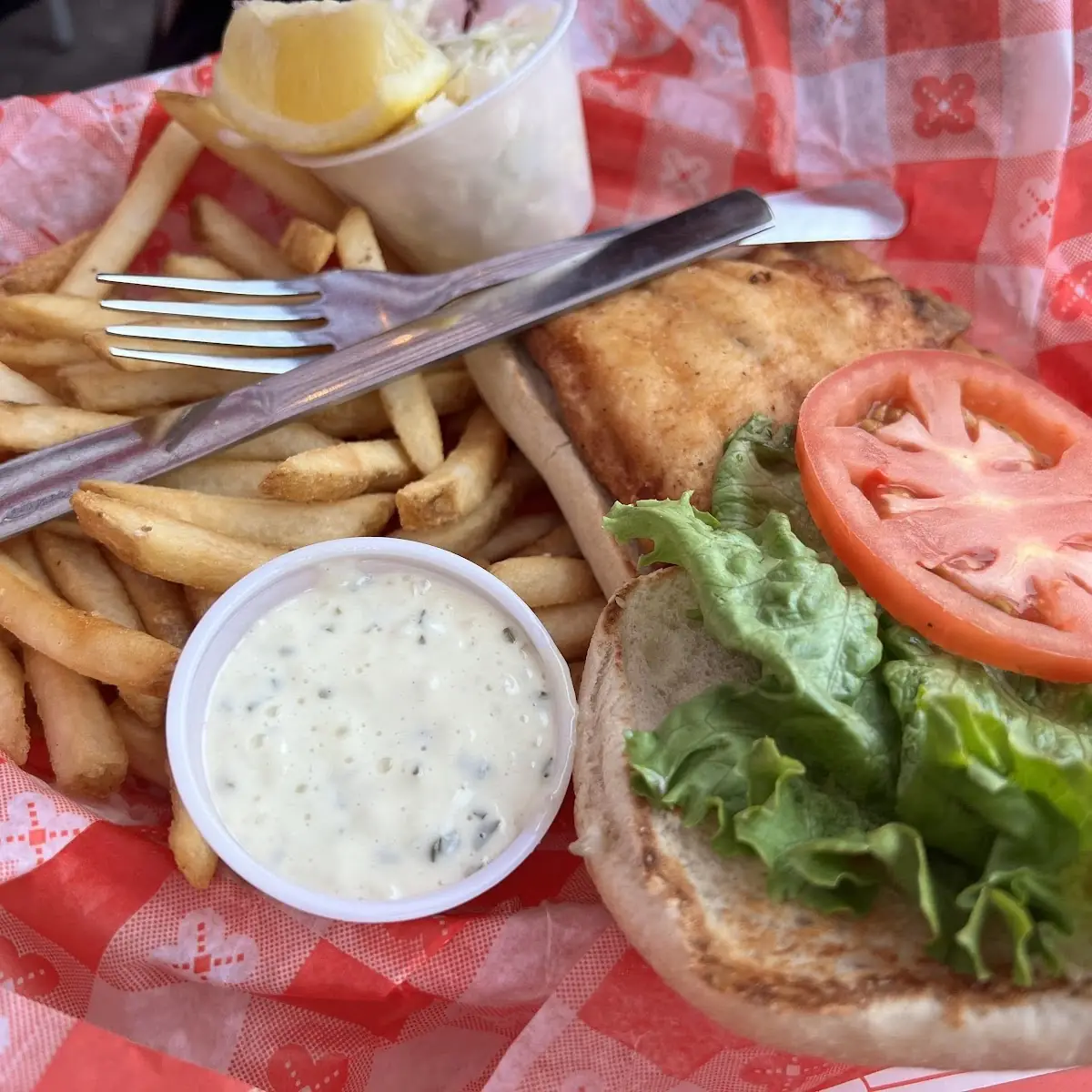 Door County Whitefish Sandwich Basket