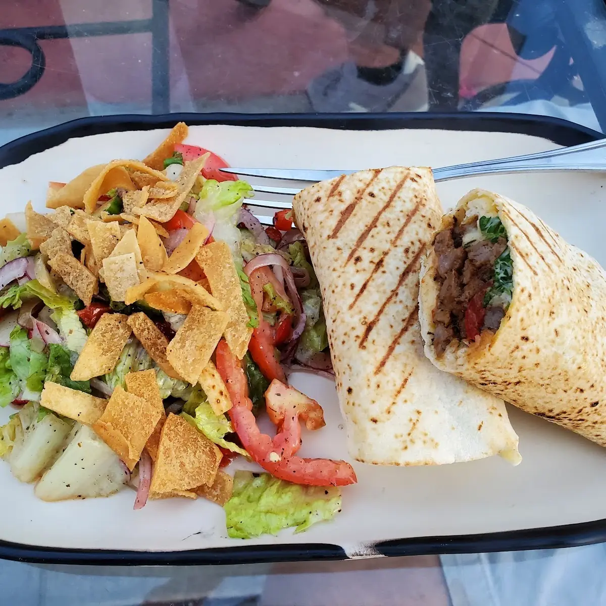 Beef Shawarma with Fattoush Salad