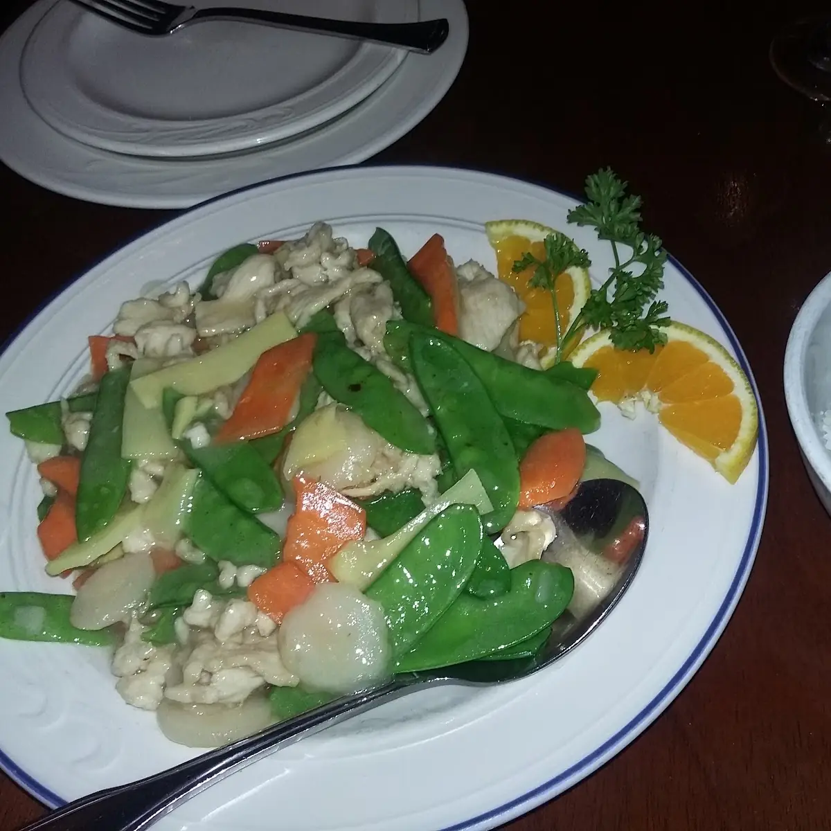 Chicken with Snow Peas