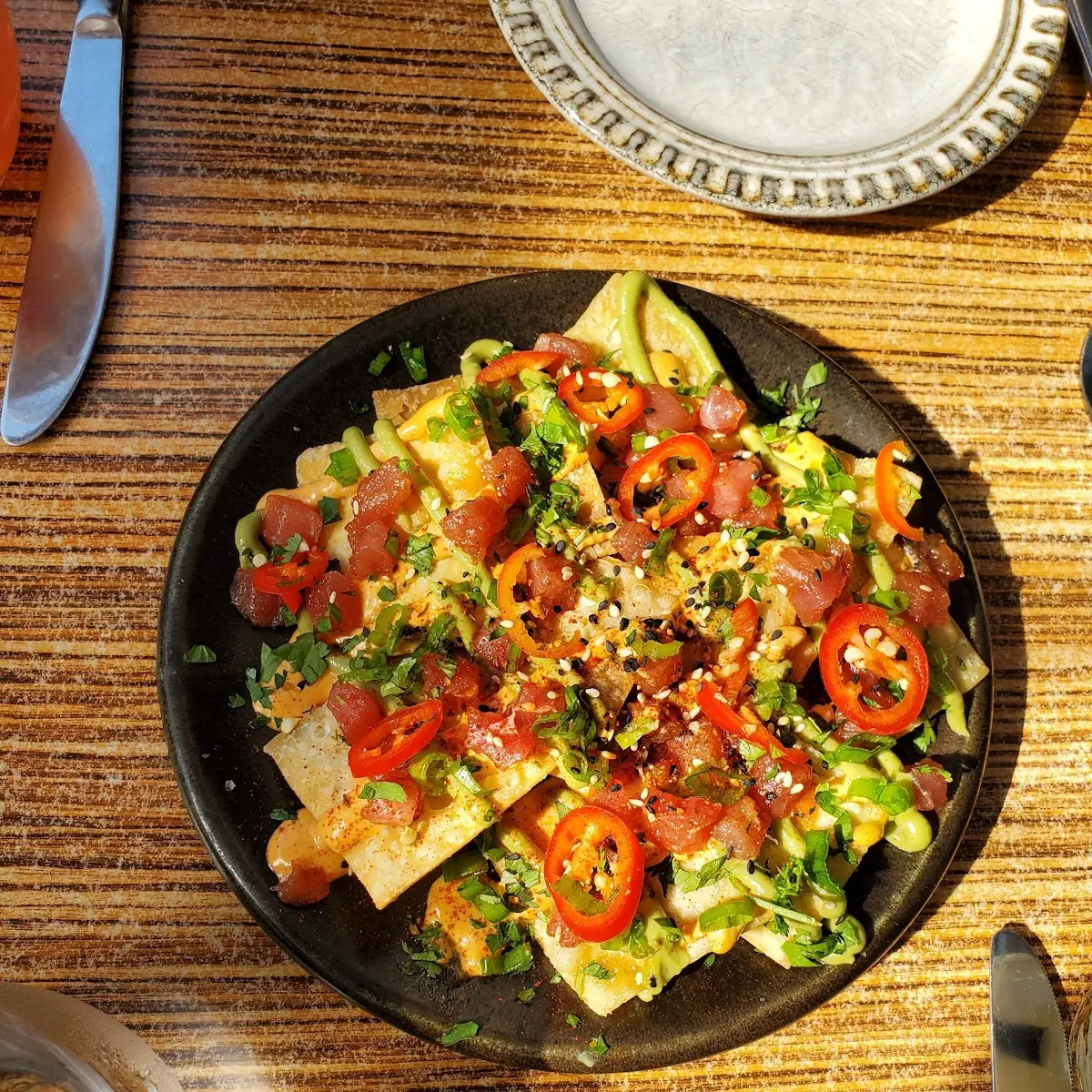Tuna Poke Nachos