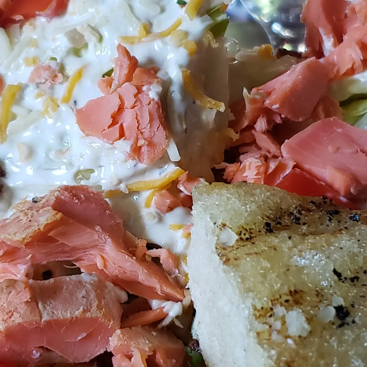 Wedge Salad with Smoked Salmon