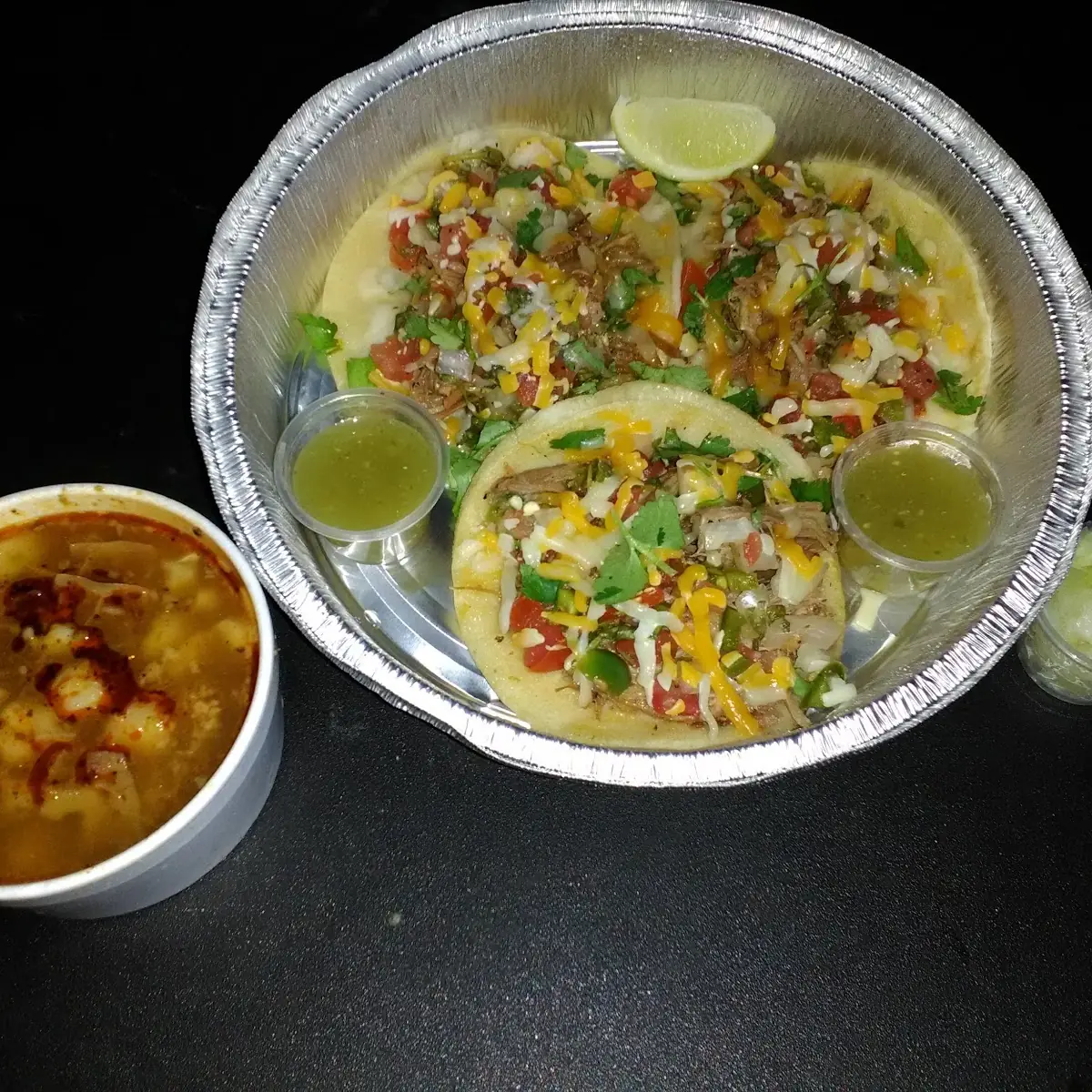 Pulled Pork Tacos and Menudo