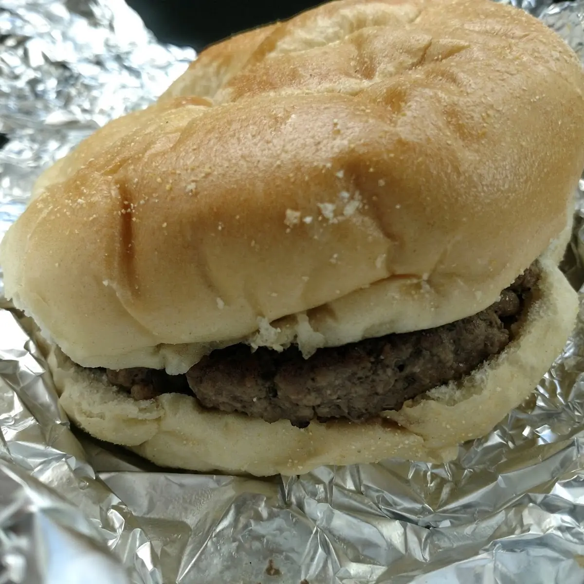 Burger on a Hard Roll