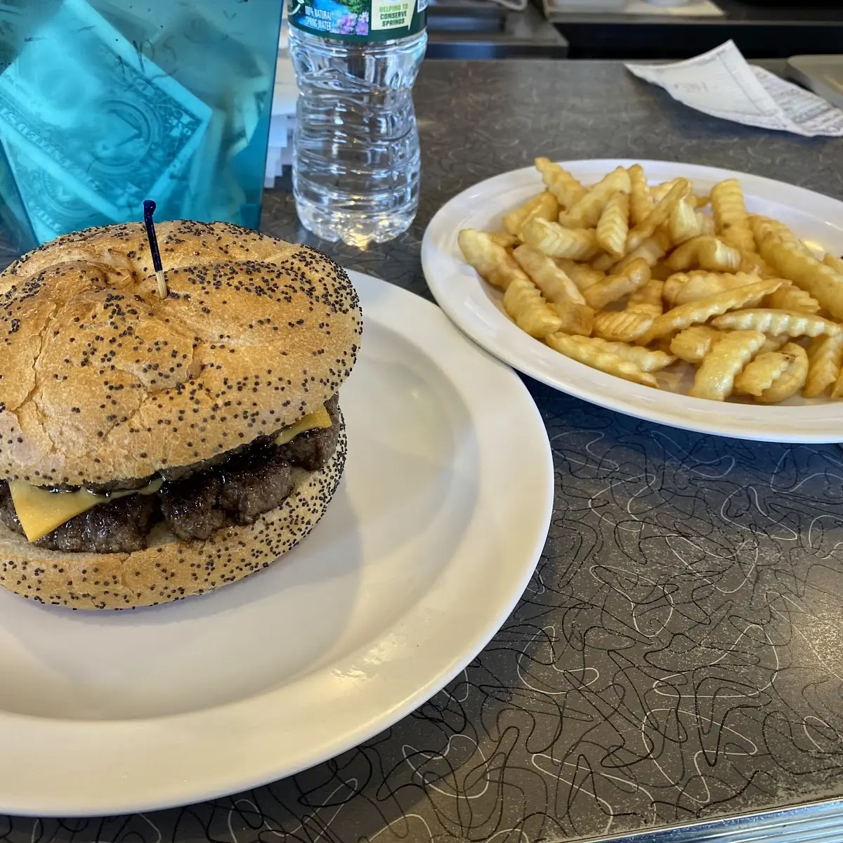 Double Cheeseburger with French Fries