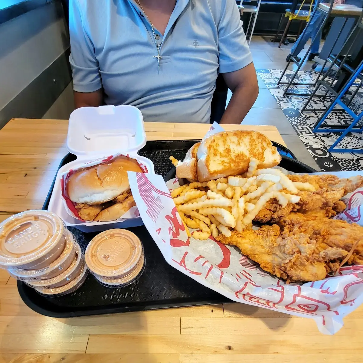 Caniac Combo and Chicken Sandwich