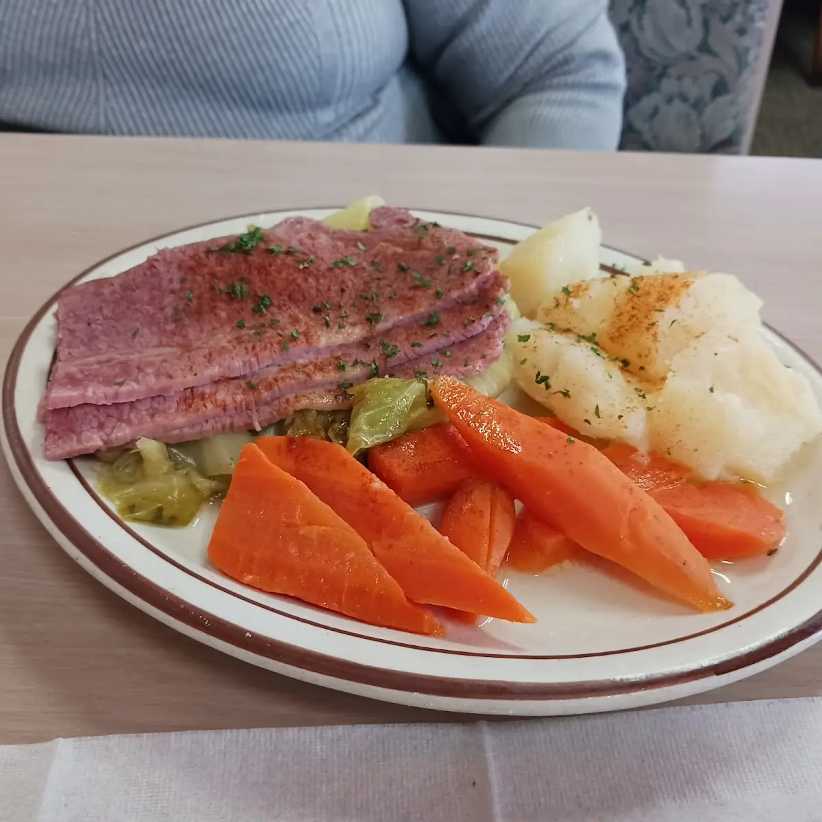 Corned Beef with Cabbage Potatoes Carrots