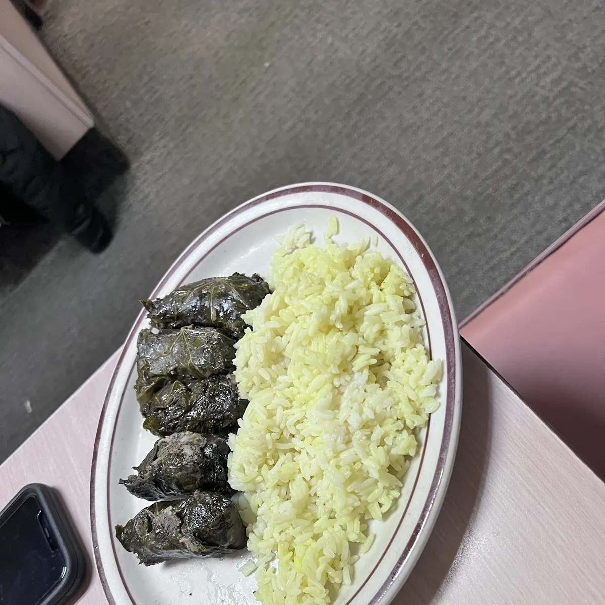Grape Leaves and Rice Pilaf