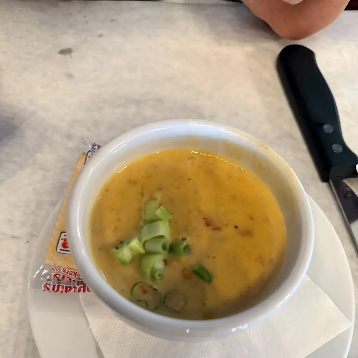 Crawfish Crab and Corn Bisque