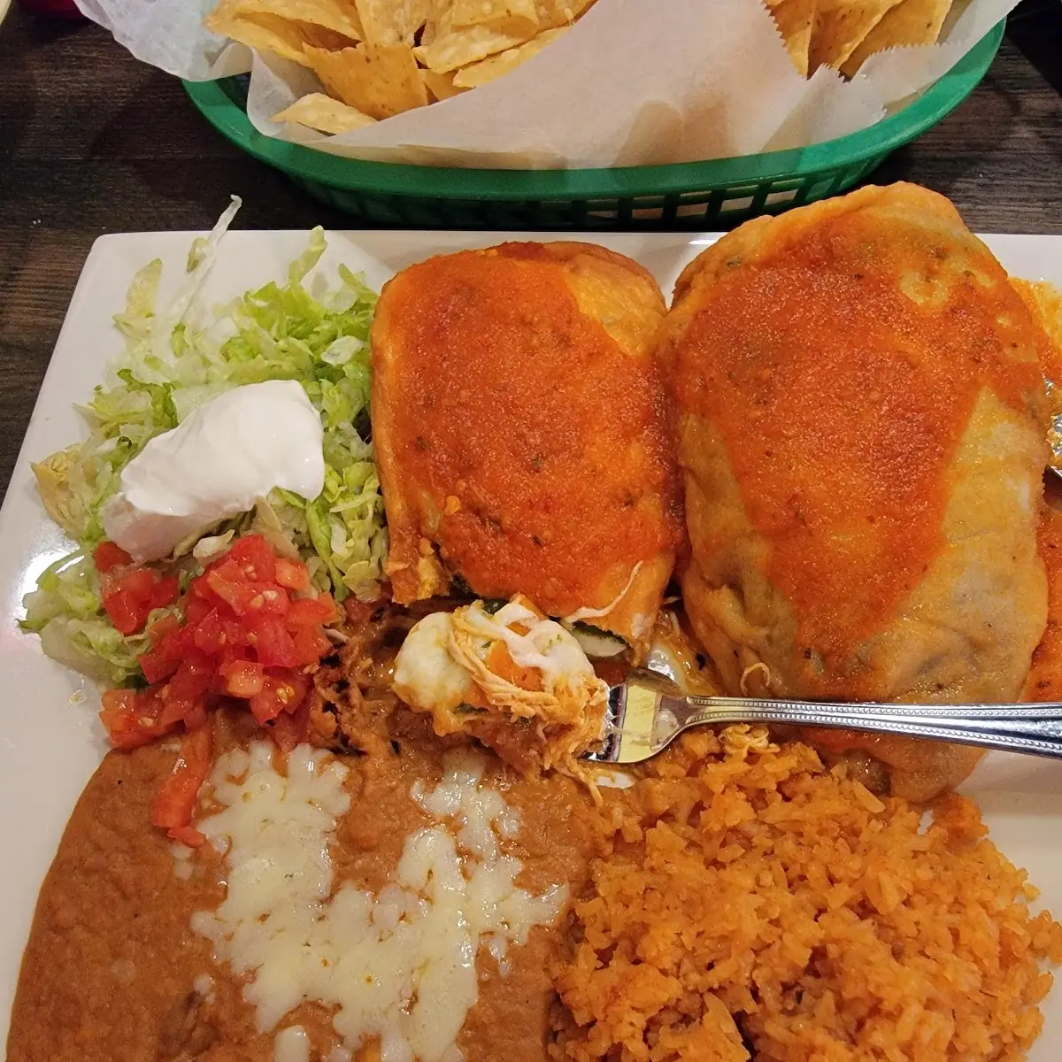 Chiles Poblanos Rellenos with Chicken