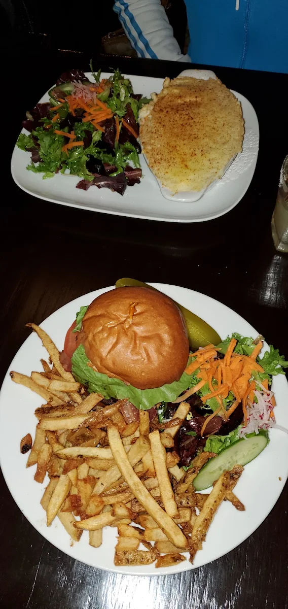 Pulled Pork Sandwich with Salad, Churchills