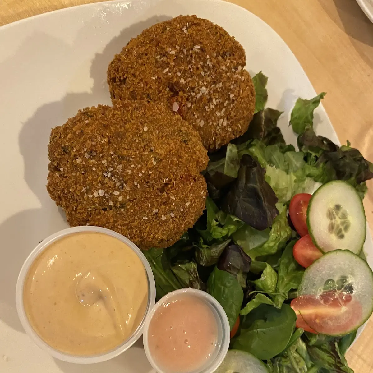 Crab Cakes and Side Salad
