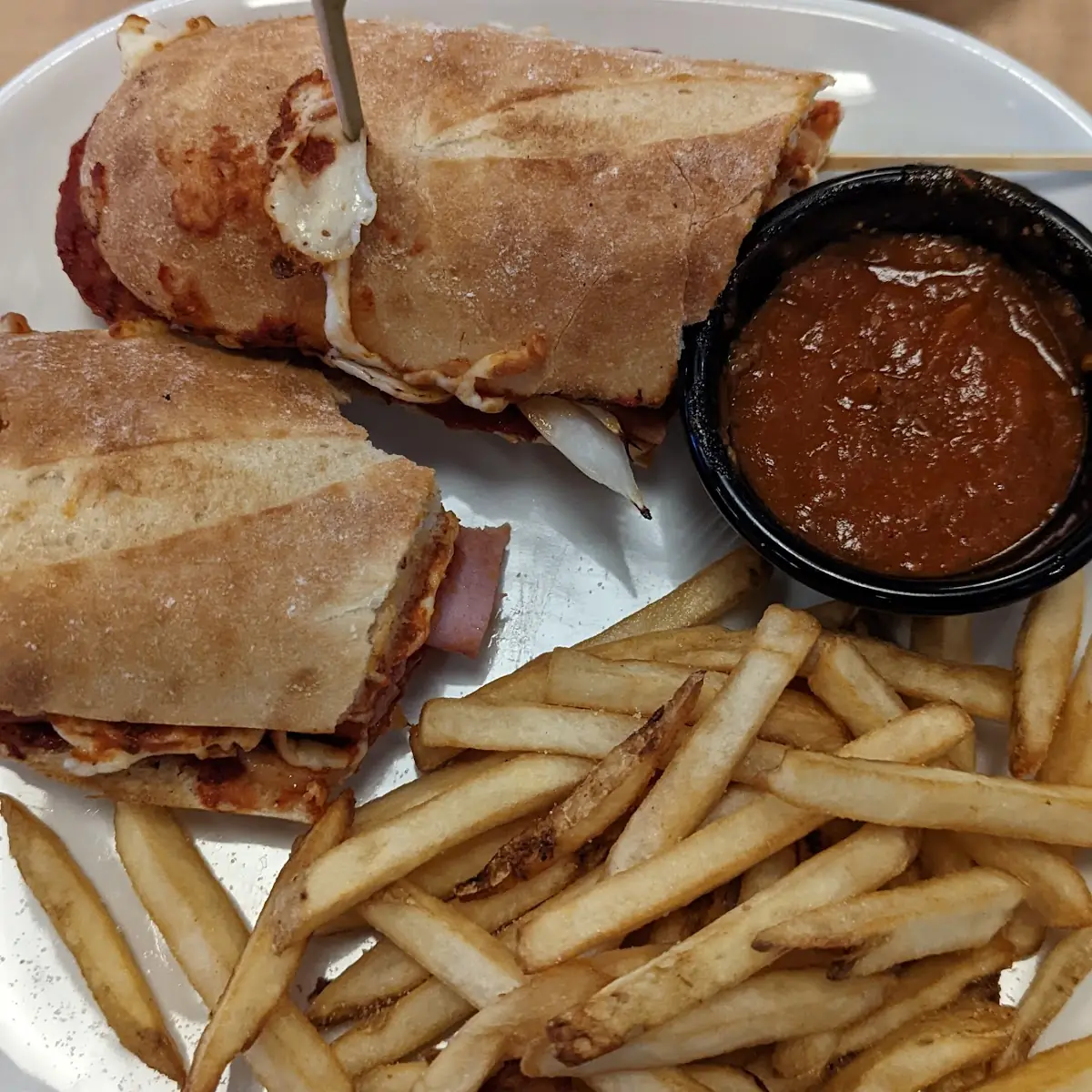 Boston Brute with Fries, Boston Pizza