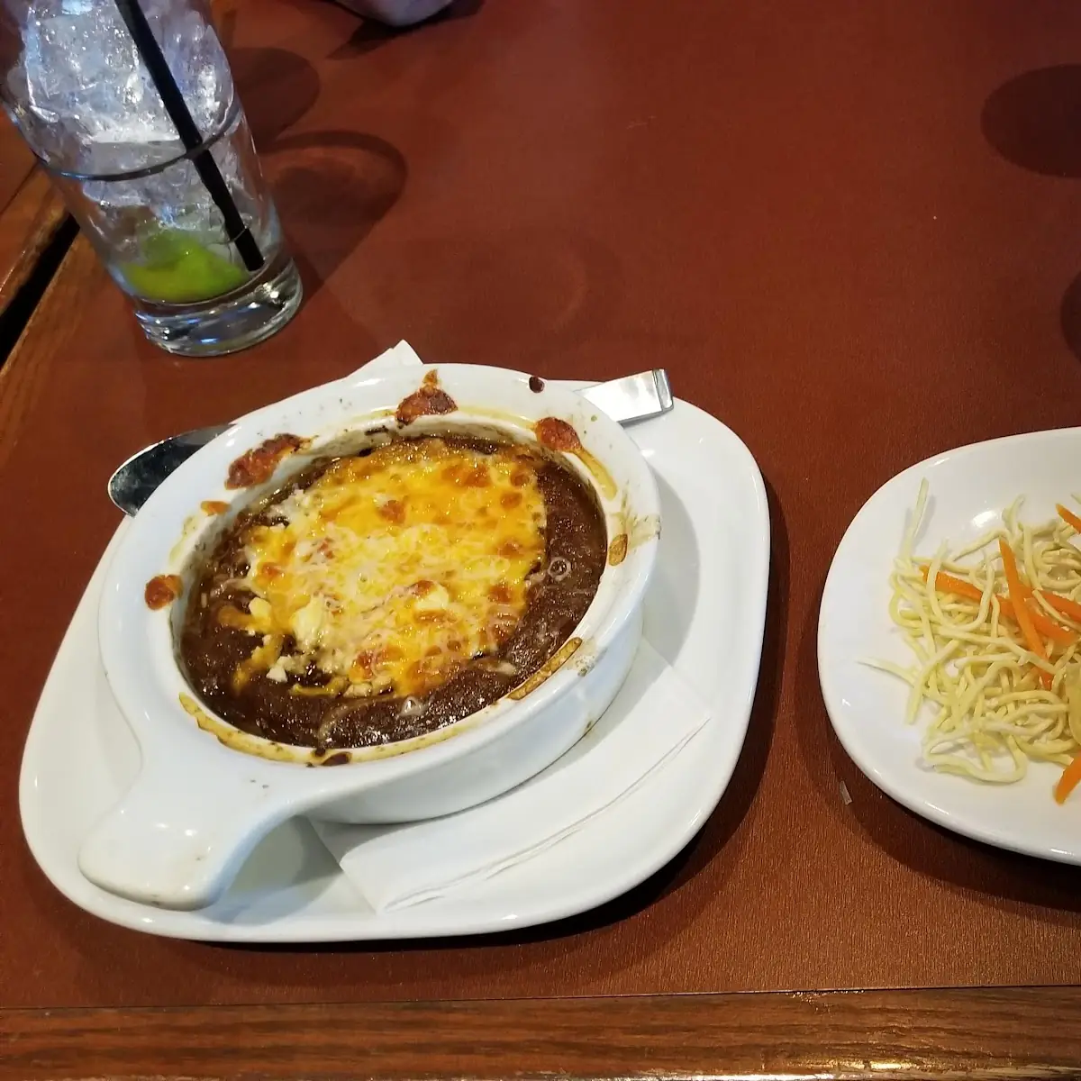 French Onion Soup and Chicken Strips, Boston Pizza