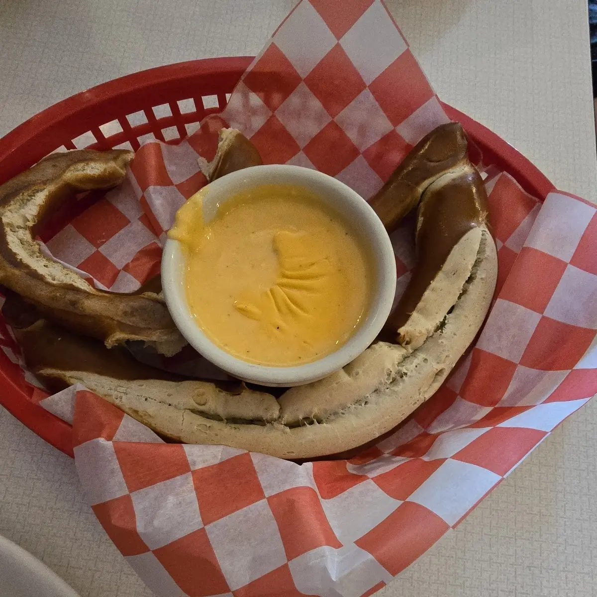 Pretzel & Cheese Sauce Appetizer