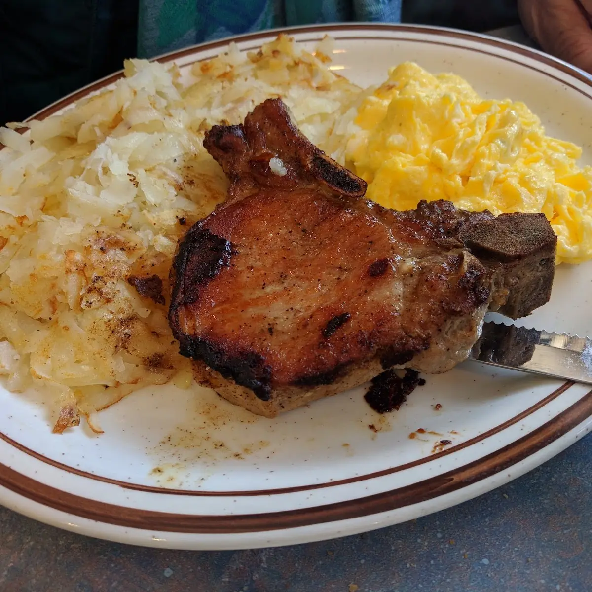 Pork Chop and Egg Special