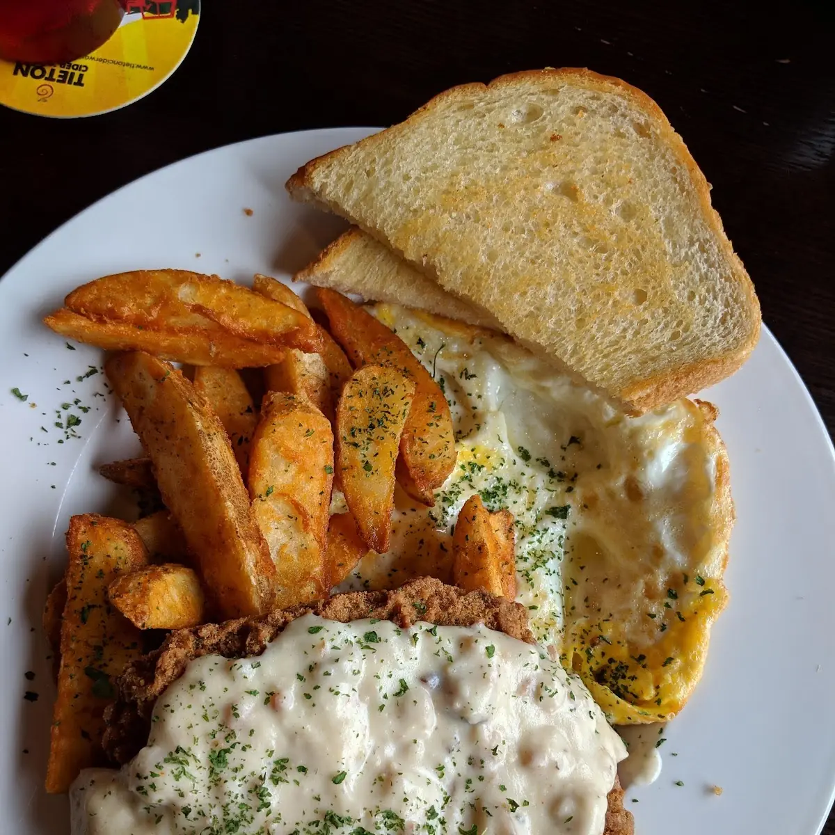 Chicken Fried Steak with Eggs