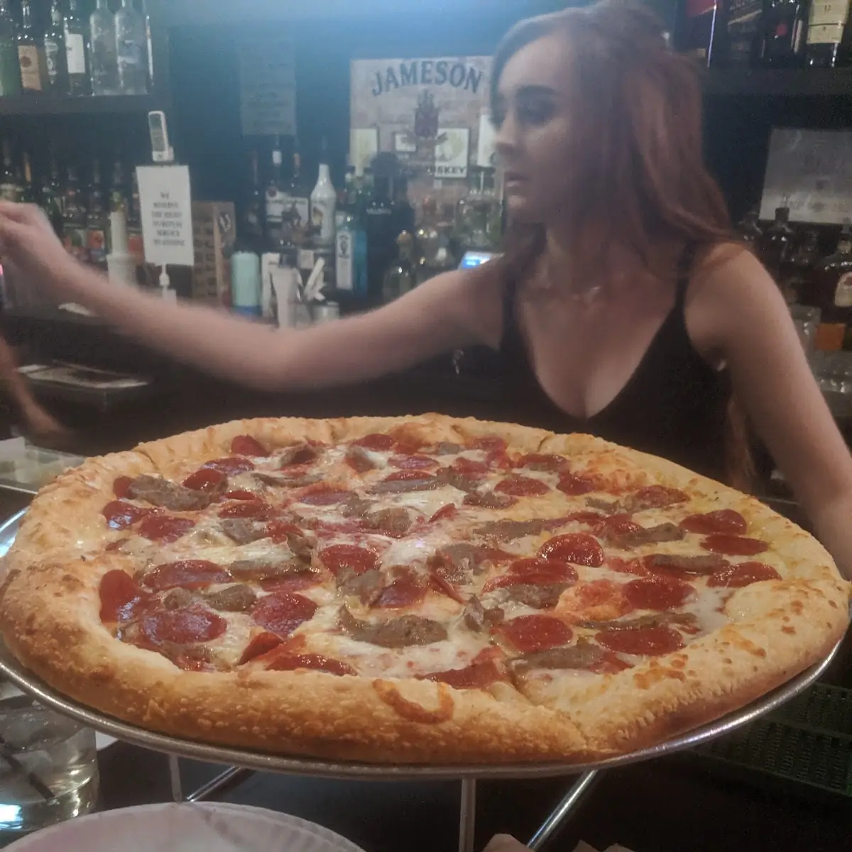 Large Pepperoni and Sausage Pizza