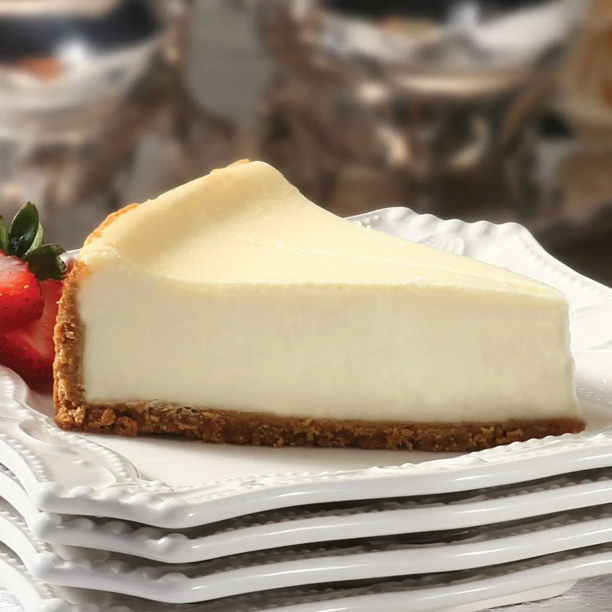 New York Style Cheesecake Slice