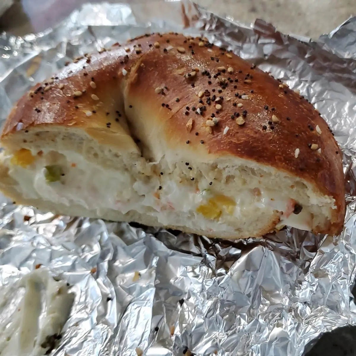 Cream Cheese on a Bagel