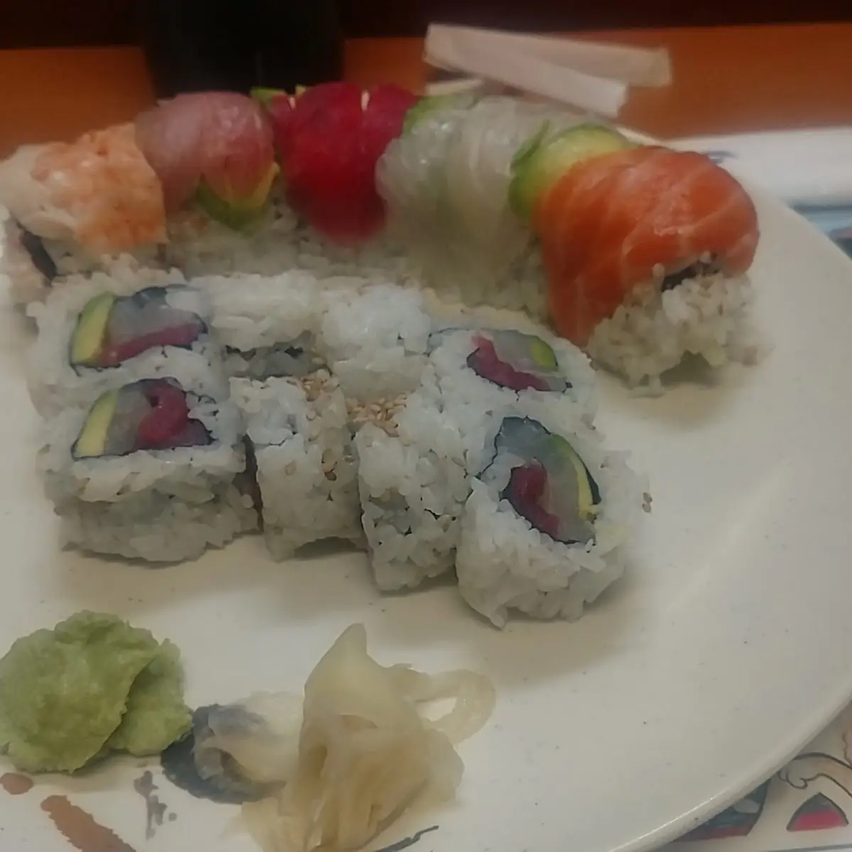 Rainbow and Tokyo Roll
