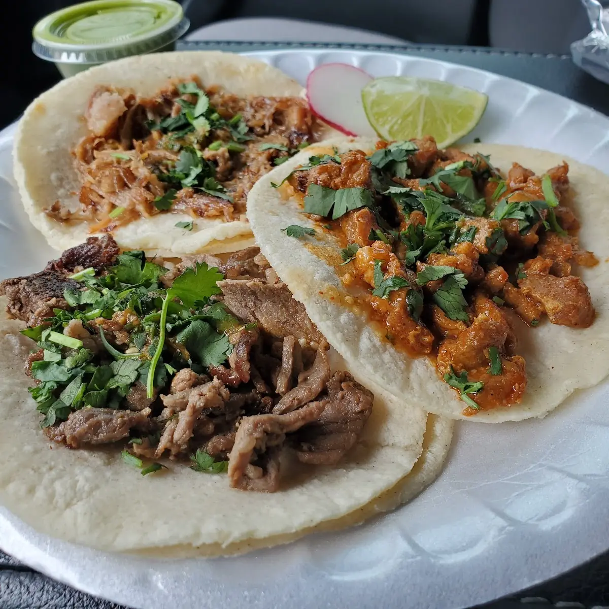 Adovado Asada and Carnitas Tacos