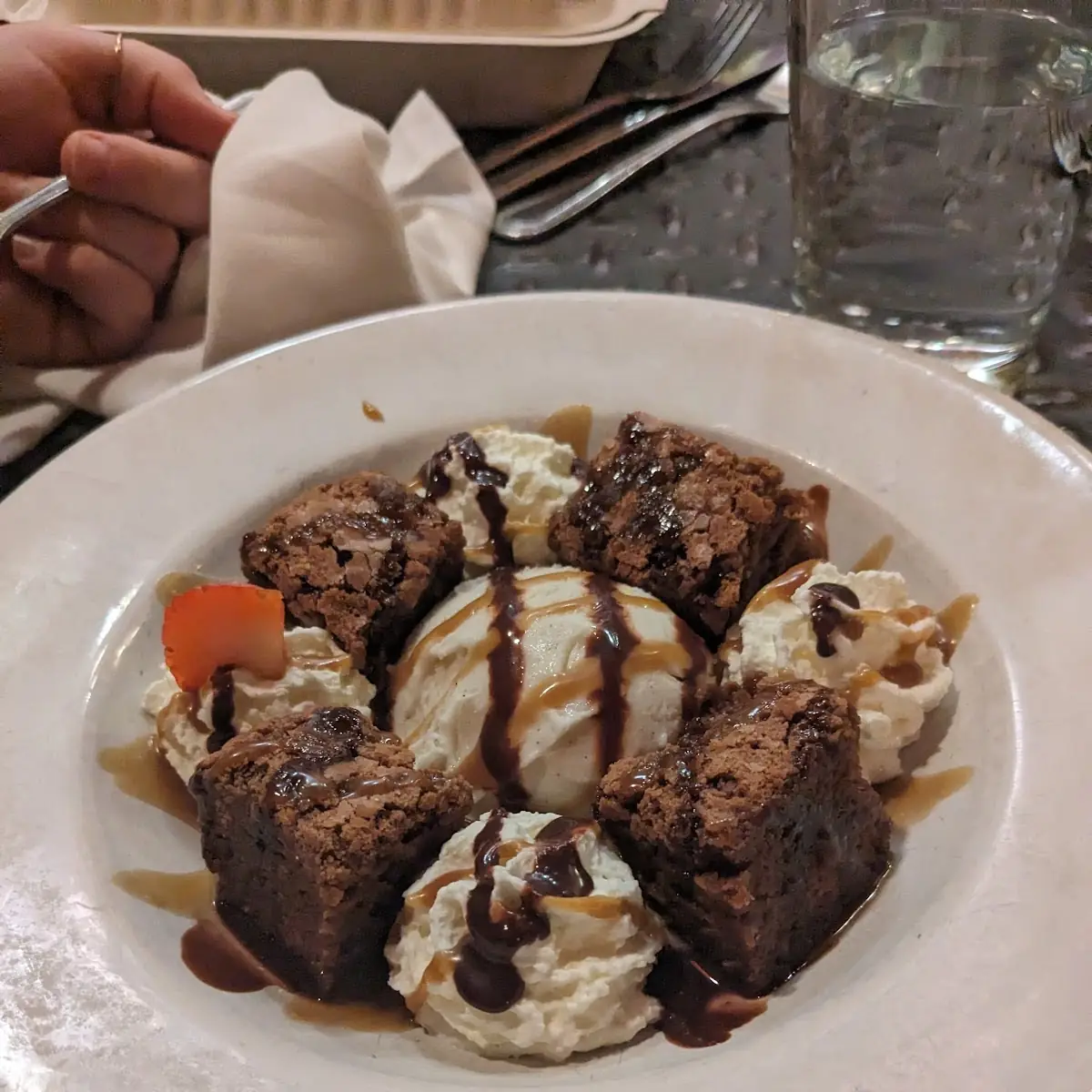 Bread Pudding Du Jour with Creme Anglaise Ask Your Server for Today's Special Selections