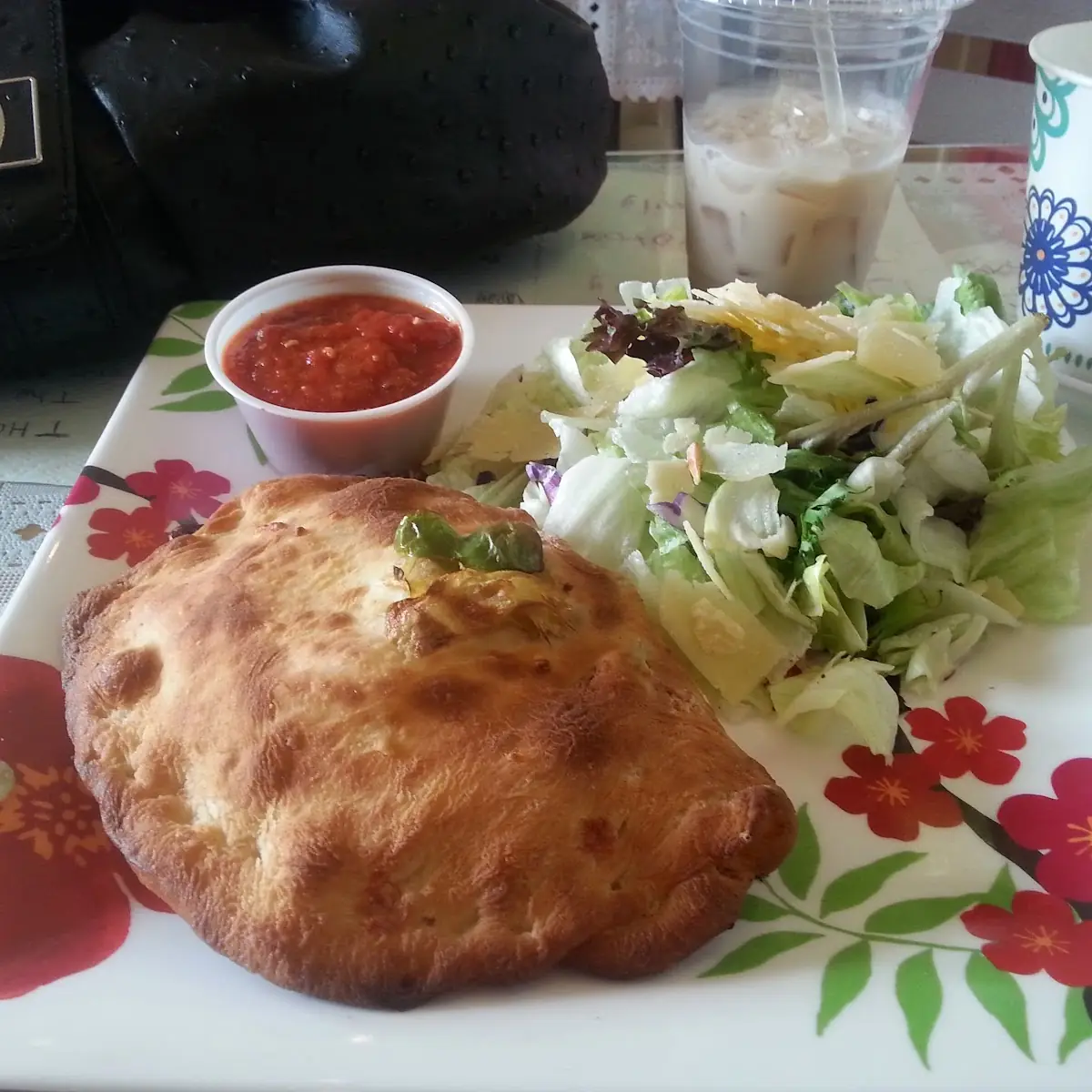 Full Calzone with Salad