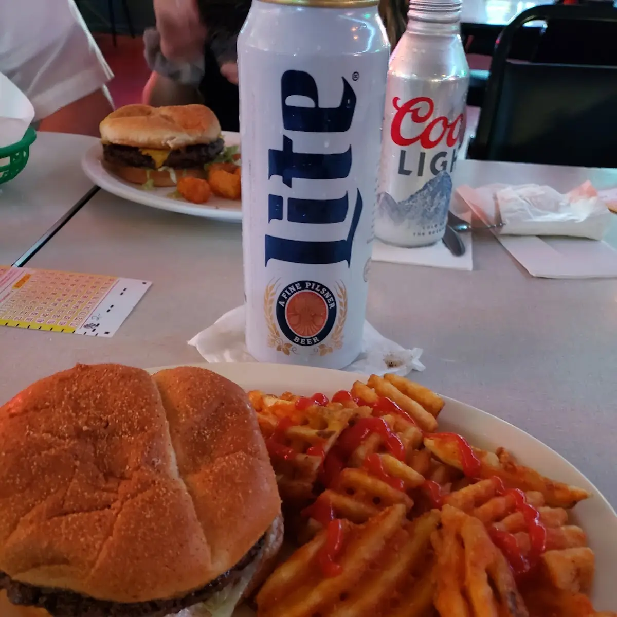 Flaming Moe Burger