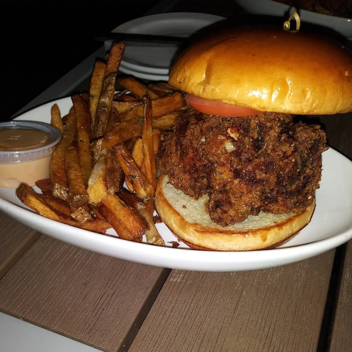 Fried Chicken Sandwich and Fries