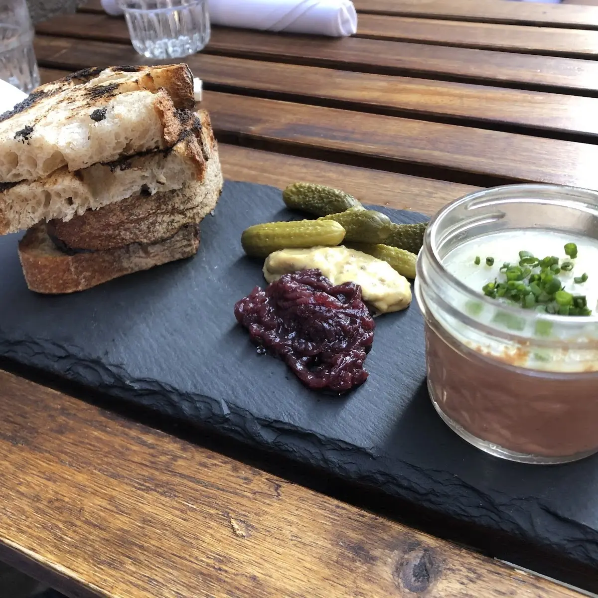 Chicken Liver Mousse Tartine