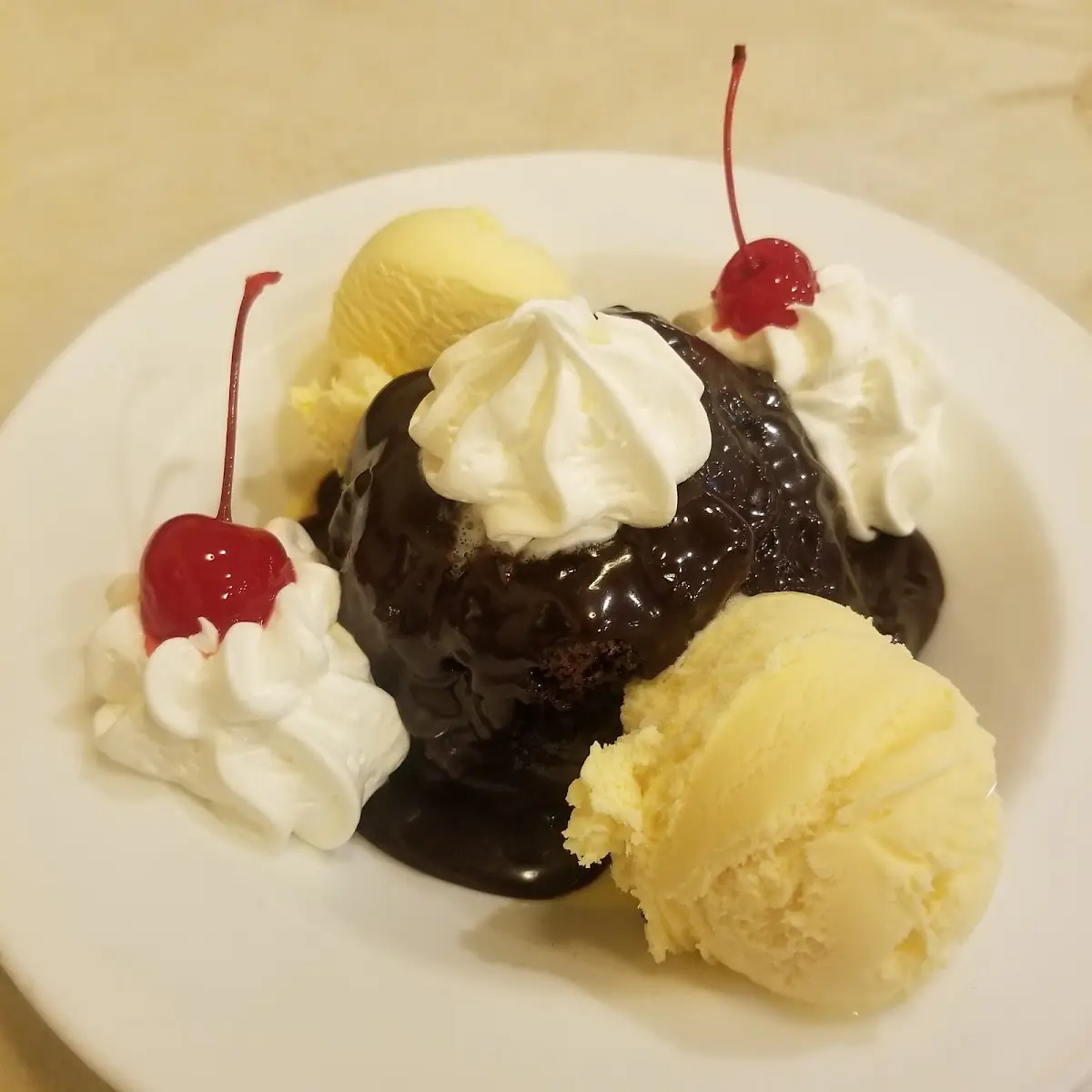 Raspberry Hot Fudge Cake