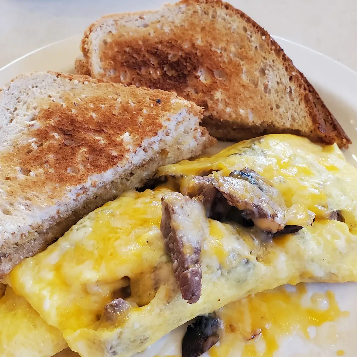 Steak & Mushroom Omelet