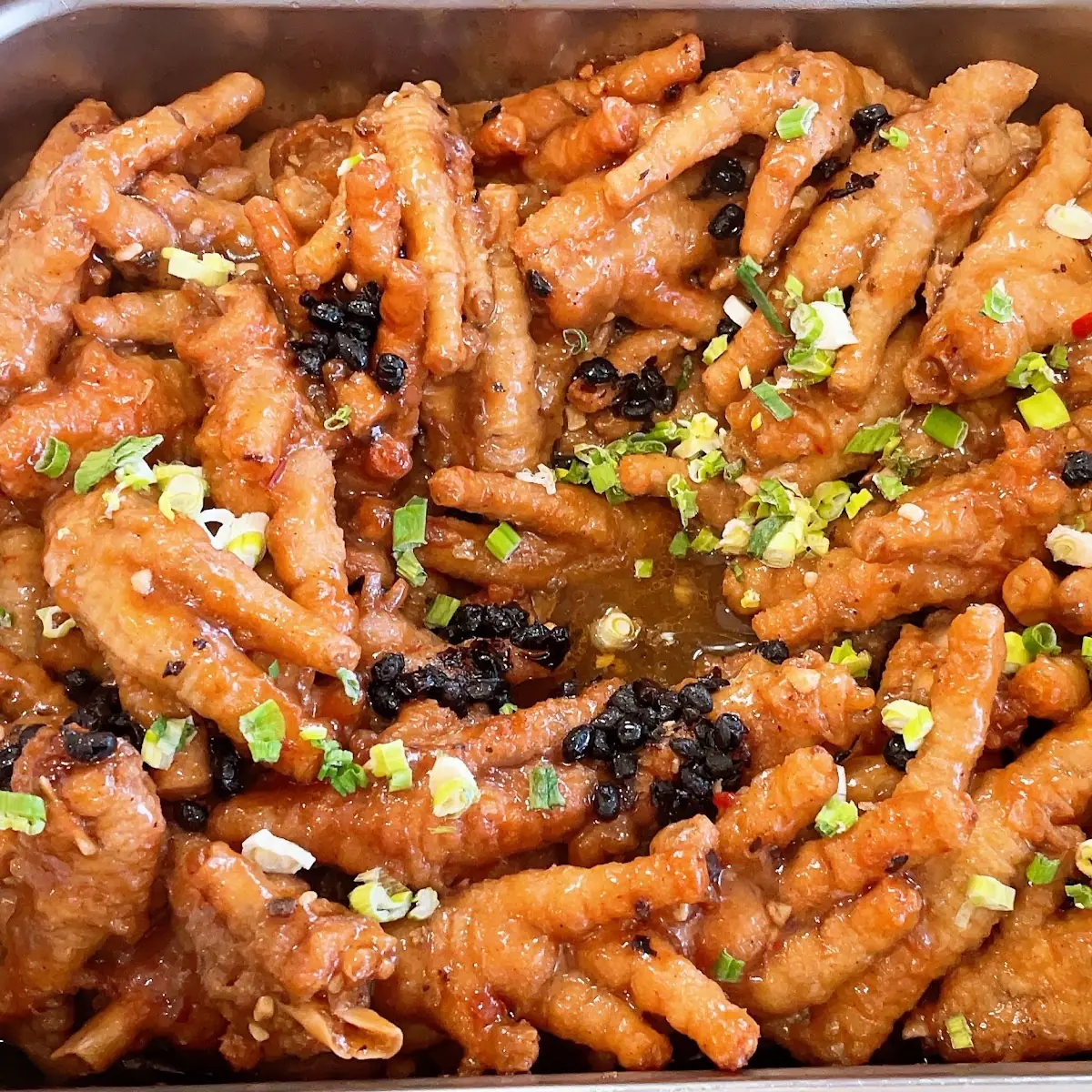 Steamed Chicken Feet with Black Bean Sauce