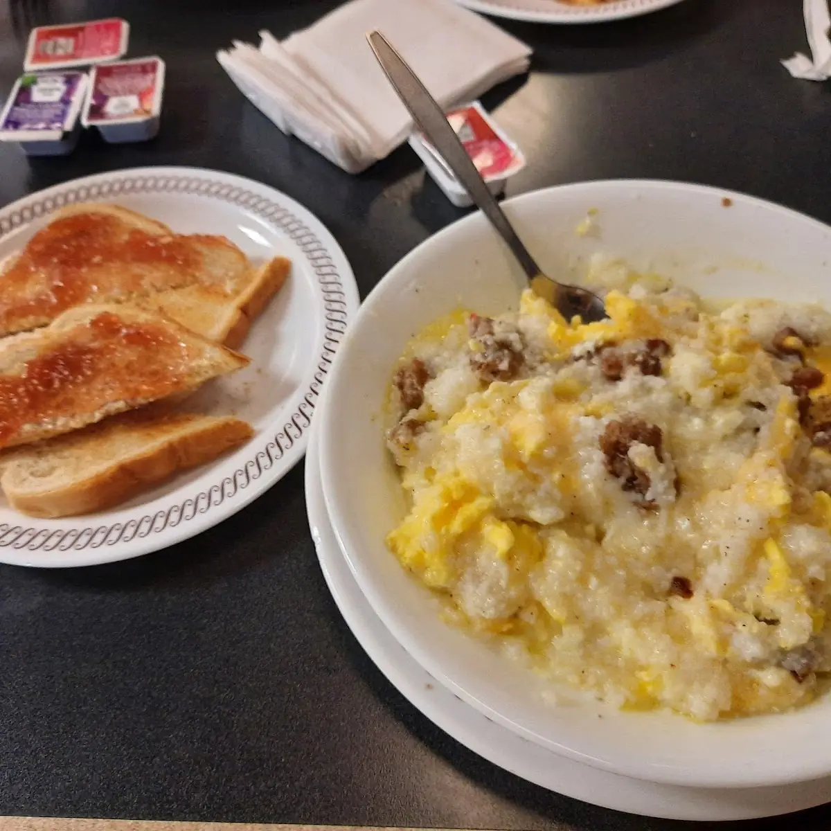 Sausage Egg & Cheese Grits Bowl