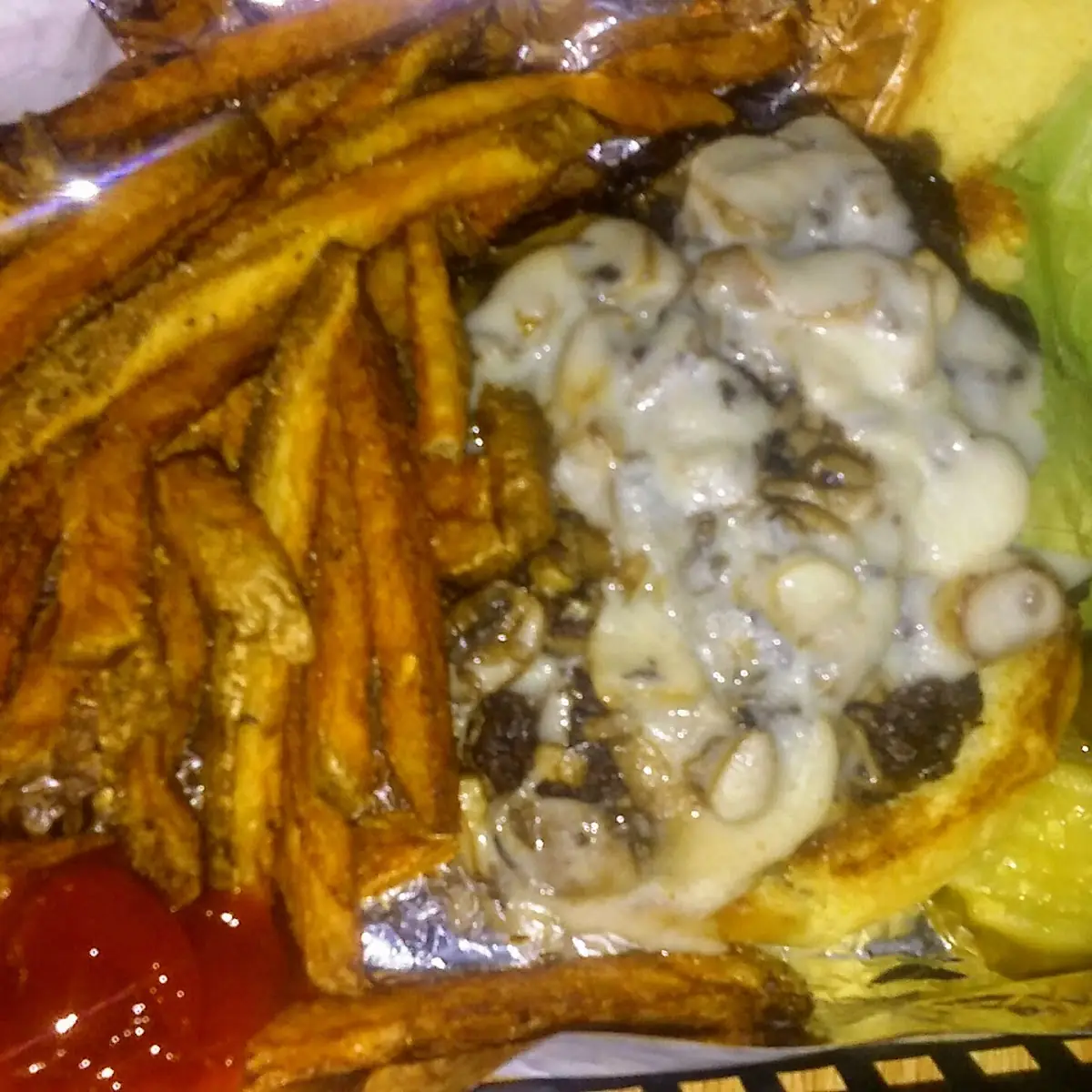 Mushroom Swiss Burger