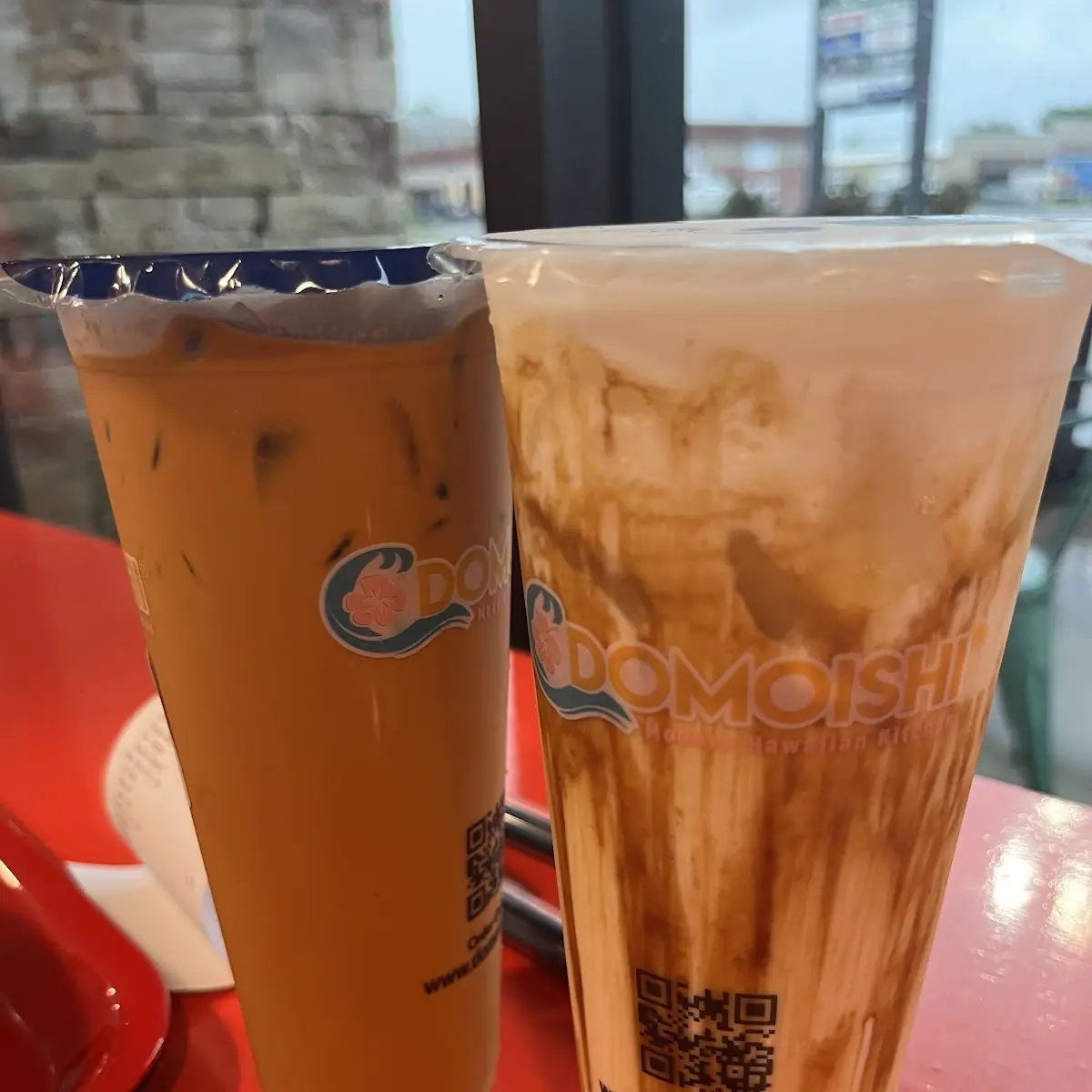 Thai Tea and Brown Sugar Boba