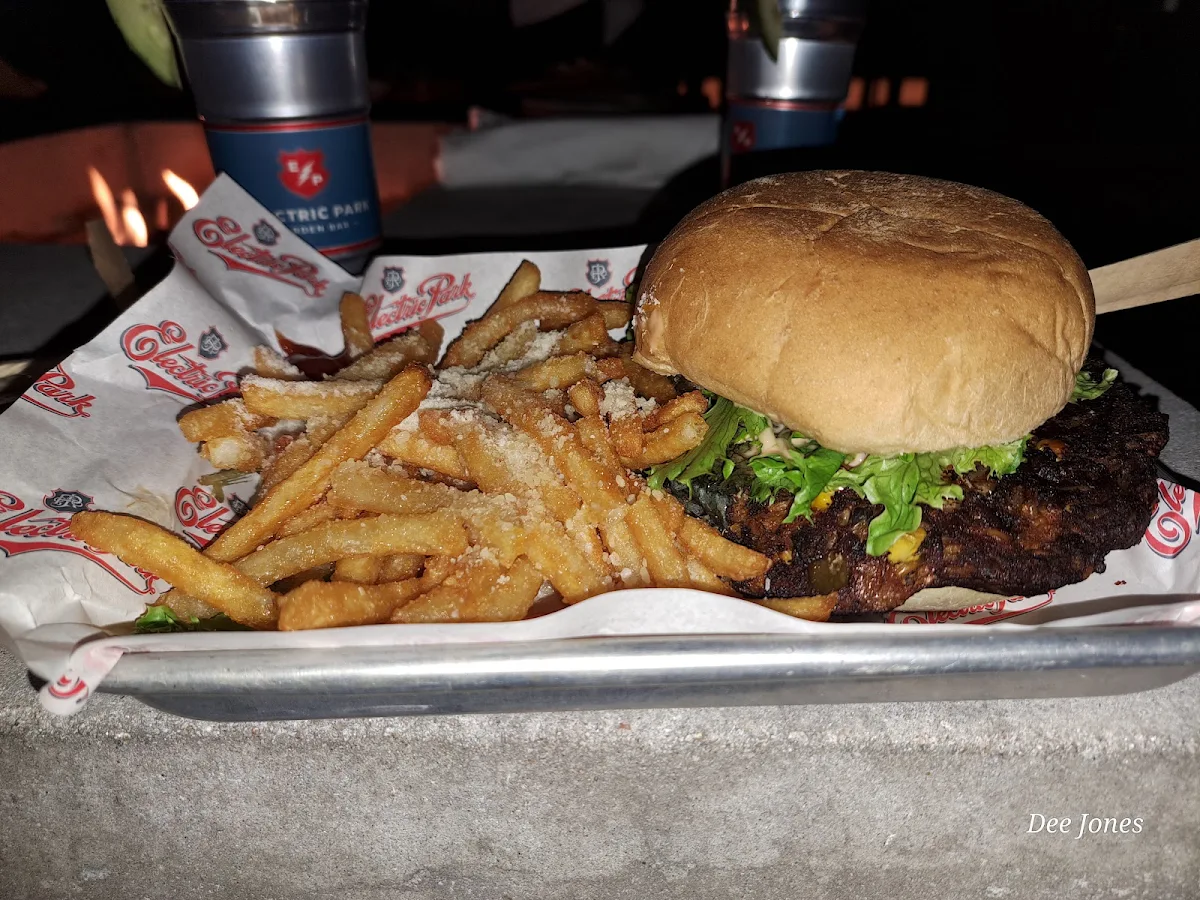 Veggie Burger with Truffle Fries