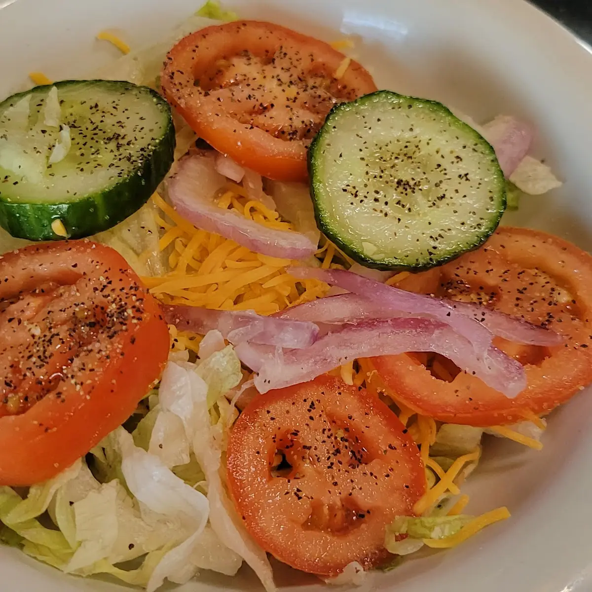 Salad with Ranch Dressing