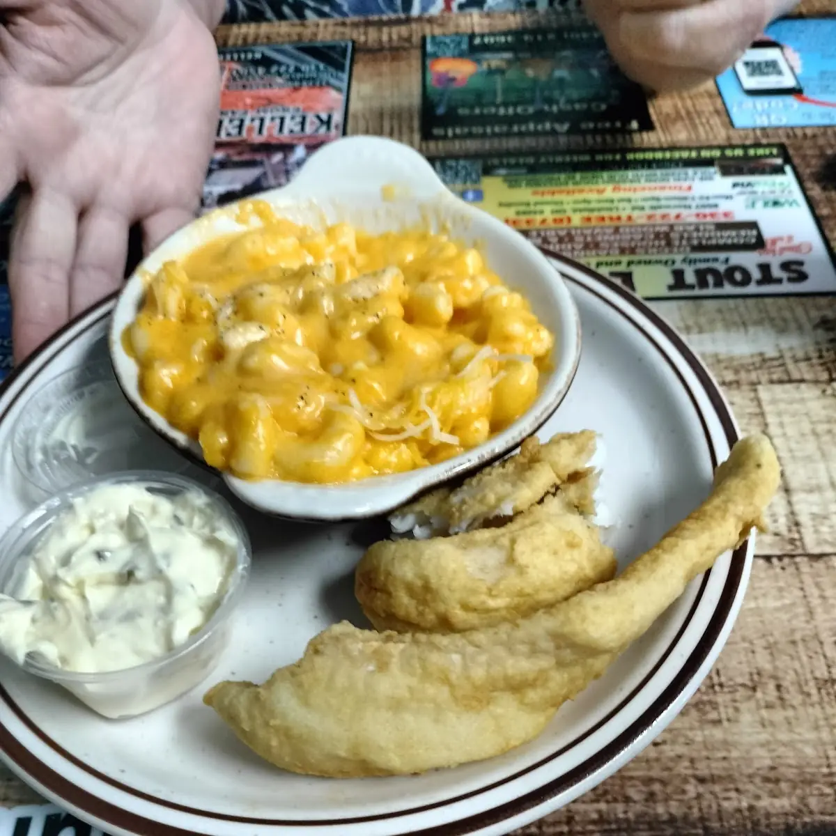 Fish Dinner Mac N Cheese