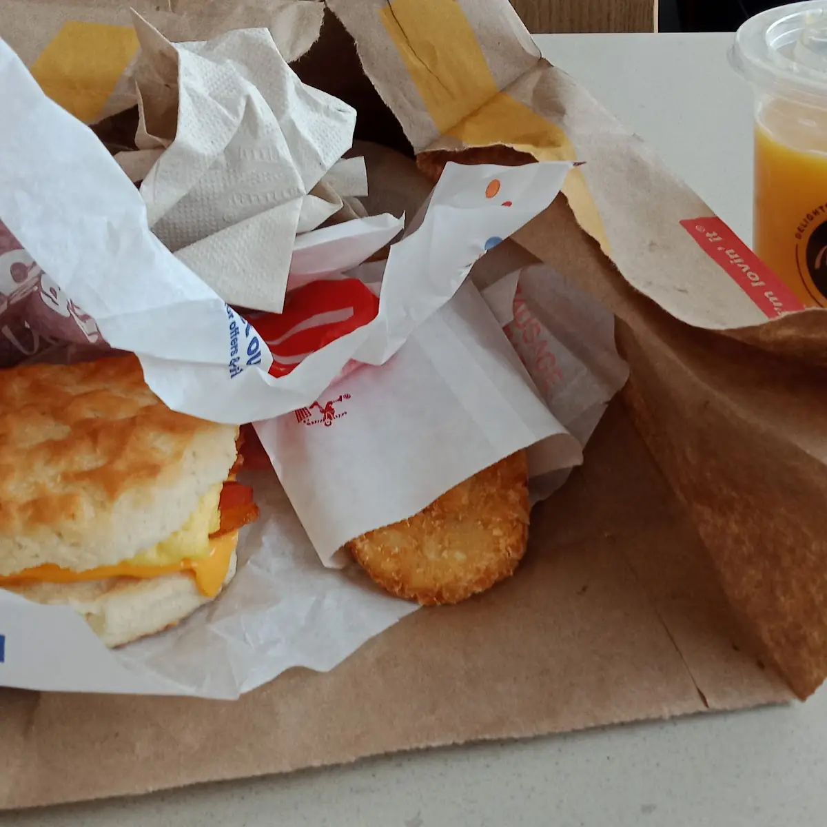 Bacon and Egg Biscuit