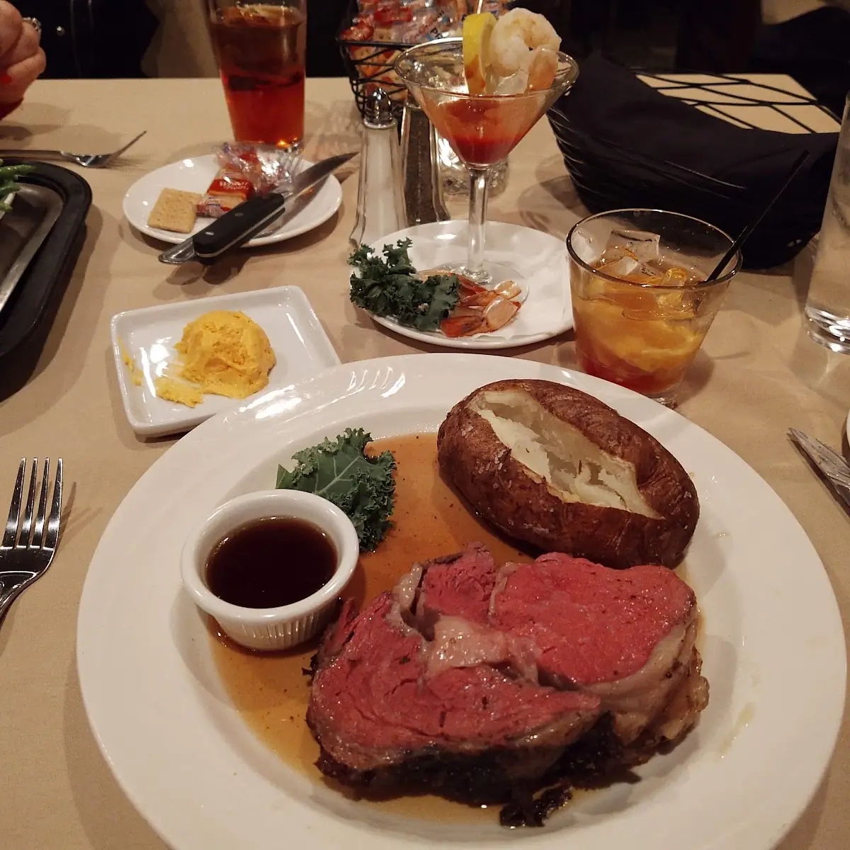 Prime Rib Cooked Rare