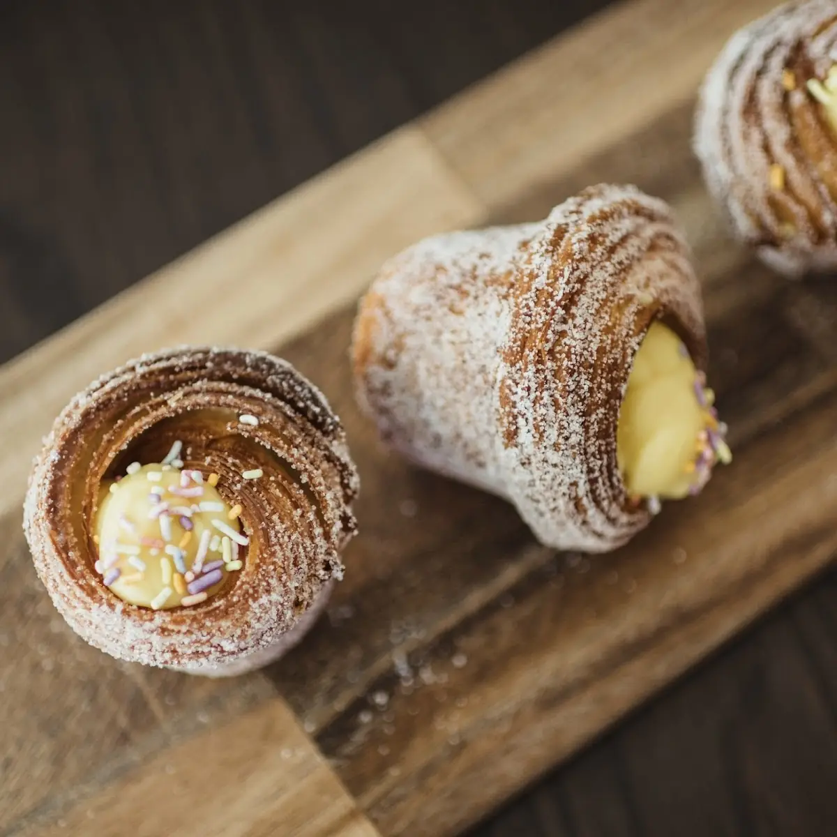 Pastry Cream Filled Cruffins