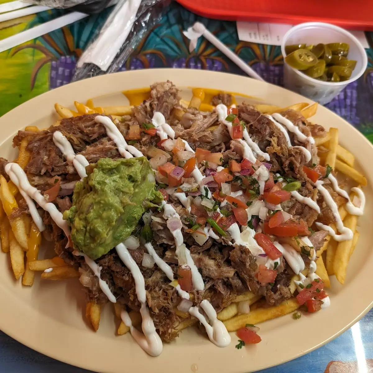 Carne Asada Fries with Guacamole