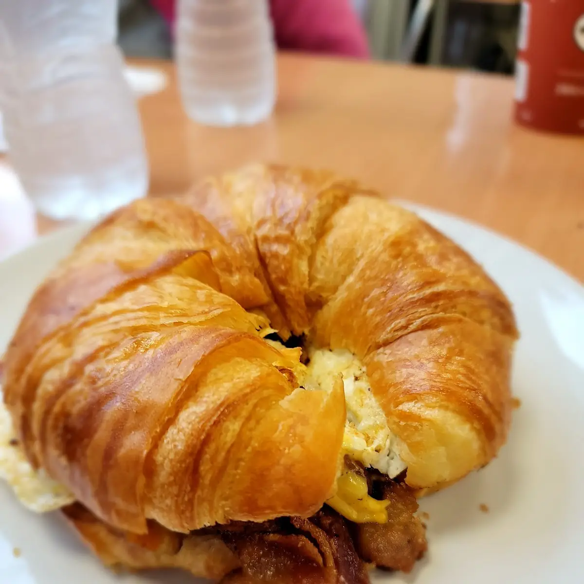 Egg and Cheese Croissant Sandwich