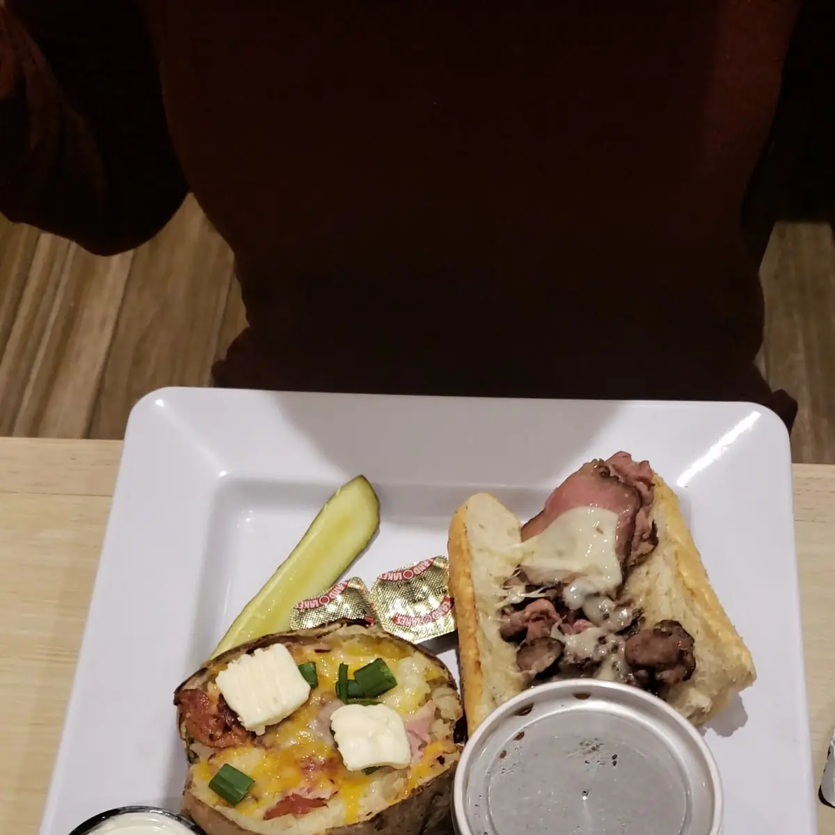 Spud Max French Dip Sandwich