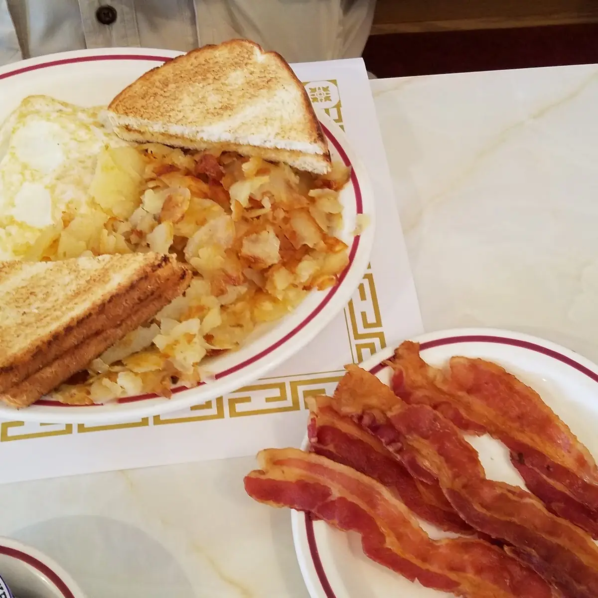 Eggs Home Fries Bacon Toast Jelly